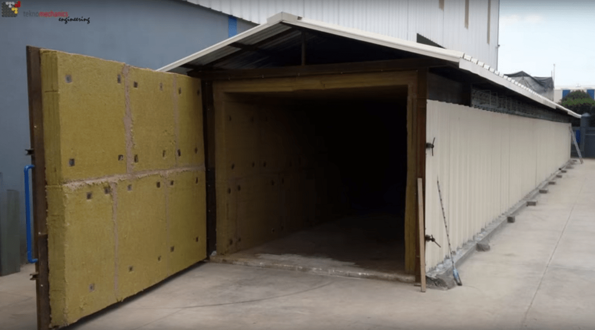 Horno para polimerizado para la planta solar Noor III
